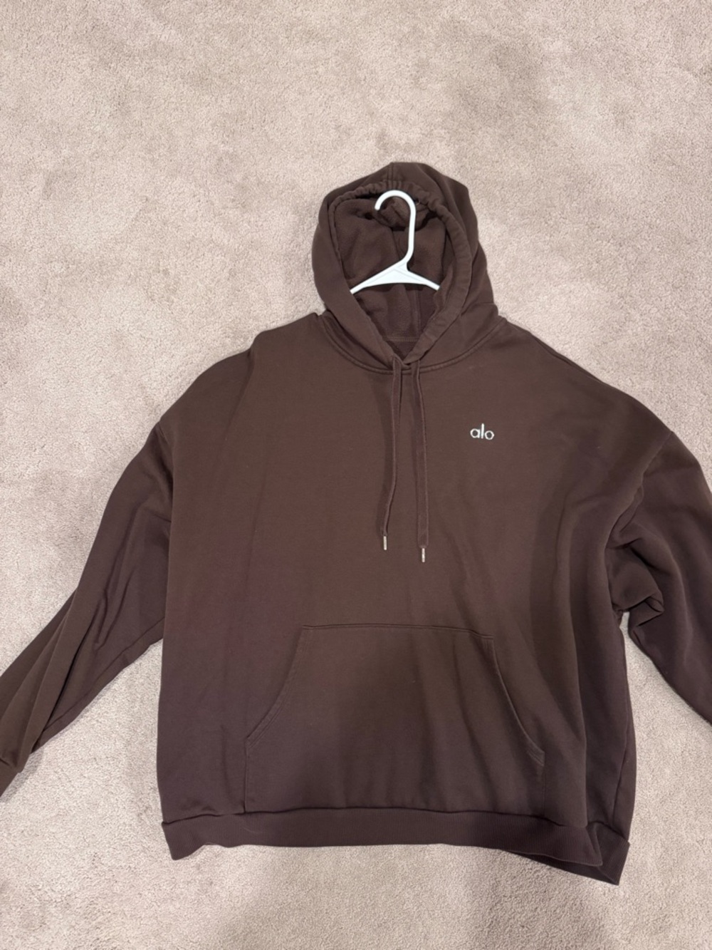 ALO Yoga Men's Dark Brown Pullover Hoodie